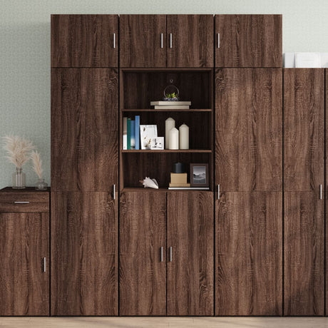 Storage Cabinet 70X42.5X225 Cm Engineered Wood