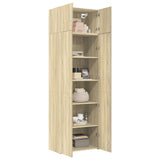 Storage Cabinet 70X42.5X225 Cm Engineered Wood