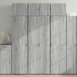 Storage Cabinet 70X42.5X225 Cm Engineered Wood