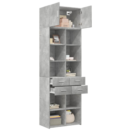Storage Cabinet 70X42.5X225 Cm Engineered Wood