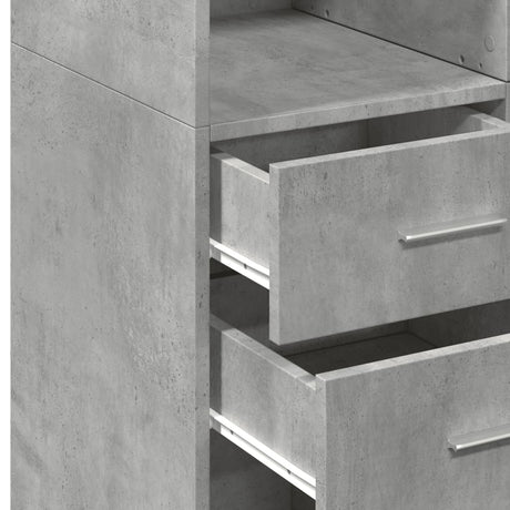 Storage Cabinet 70X42.5X225 Cm Engineered Wood