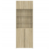Storage Cabinet 80X42.5X225 Cm Engineered Wood