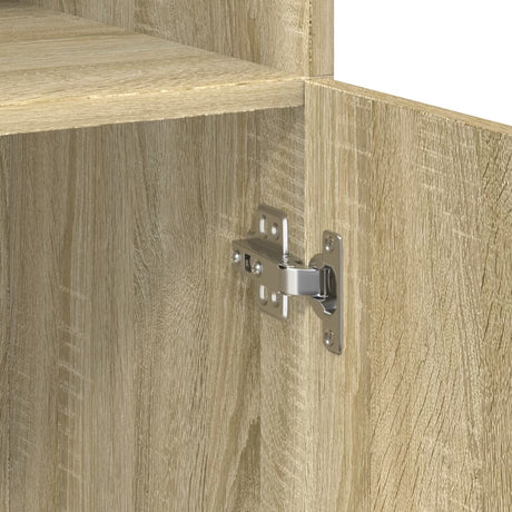 Storage Cabinet 80X42.5X225 Cm Engineered Wood