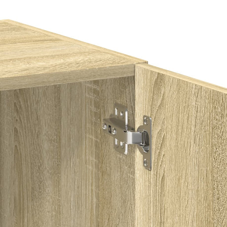 Storage Cabinet 80X42.5X225 Cm Engineered Wood