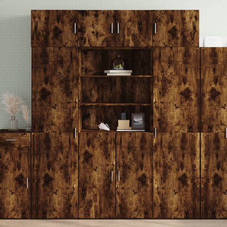 Storage Cabinet 80X42.5X225 Cm Engineered Wood