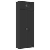 Storage Cabinet 80X42.5X225 Cm Engineered Wood
