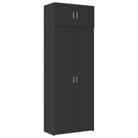 Storage Cabinet 80X42.5X225 Cm Engineered Wood