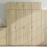 Storage Cabinet 80X42.5X225 Cm Engineered Wood