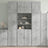 Highboard 80X42.5X249 Cm Engineered Wood