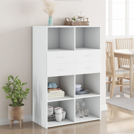 Highboard 80X42.5X124 Cm Engineered Wood