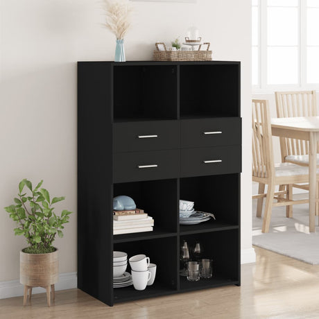 Highboard 80X42.5X124 Cm Engineered Wood