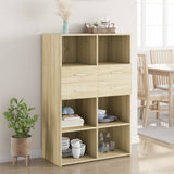 Highboard 80X42.5X124 Cm Engineered Wood