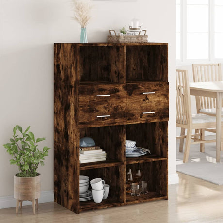 Highboard 80X42.5X124 Cm Engineered Wood