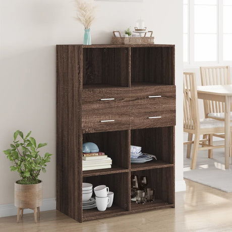 Highboard 80X42.5X124 Cm Engineered Wood