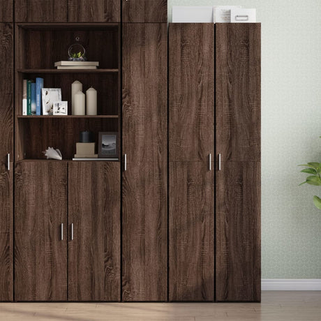 Highboard 30X42.5X185 Cm Engineered Wood