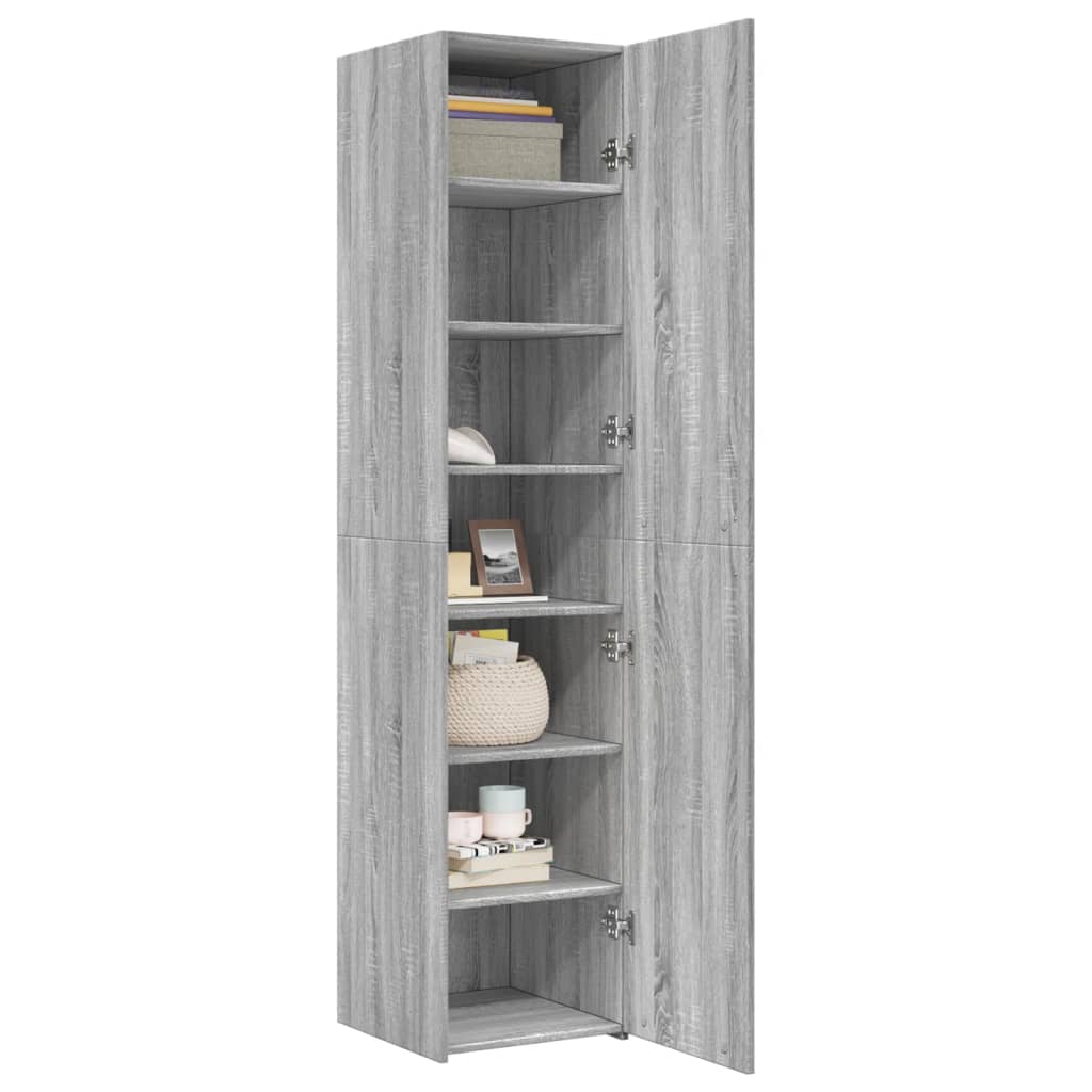Highboard 40X42.5X185 Cm Engineered Wood