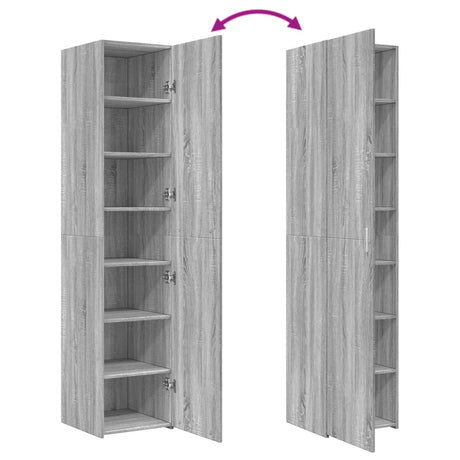 Highboard 40X42.5X185 Cm Engineered Wood