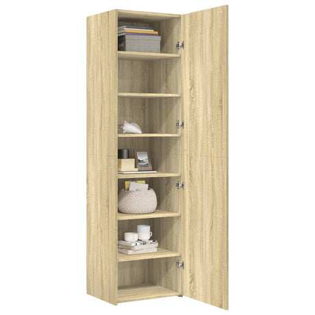 Highboard 50X42.5X185 Cm Engineered Wood