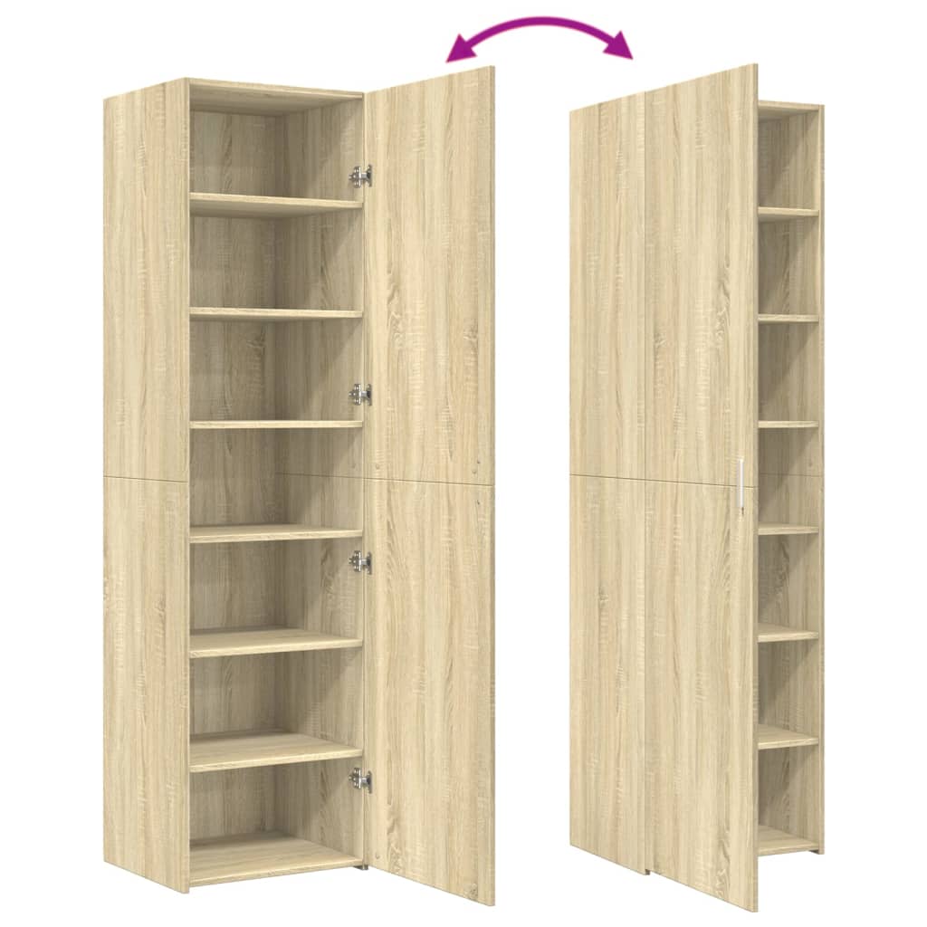 Highboard 50X42.5X185 Cm Engineered Wood