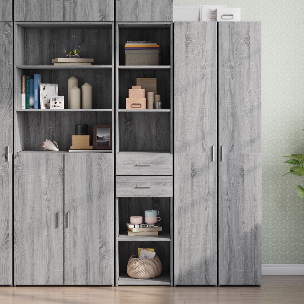 Highboard 40X42.5X185 Cm Engineered Wood