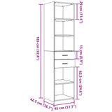 Highboard 45X42.5X185 Cm Engineered Wood