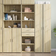 Highboard 50X42.5X185 Cm Engineered Wood