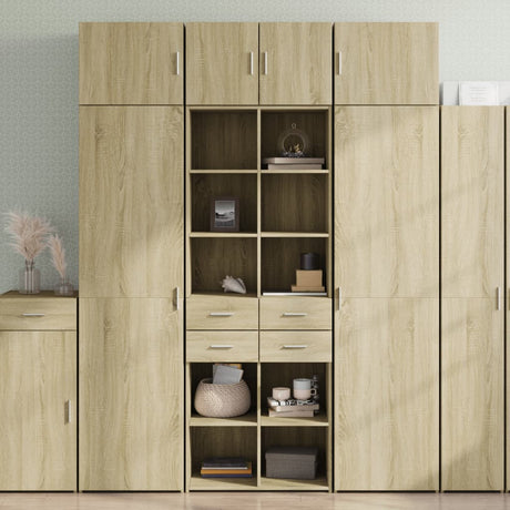 Highboard 70X42.5X185 Cm Engineered Wood