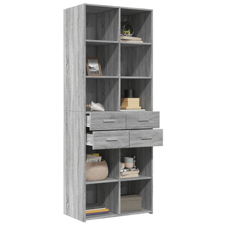 Highboard 70X42.5X185 Cm Engineered Wood