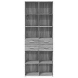 Highboard 70X42.5X185 Cm Engineered Wood