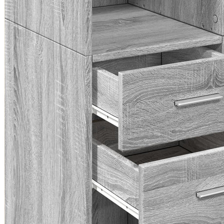 Highboard 70X42.5X185 Cm Engineered Wood
