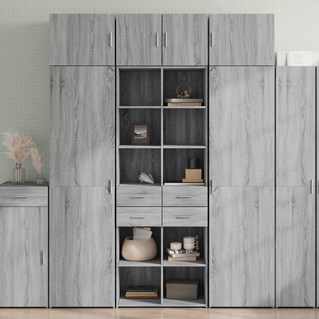 Highboard 70X42.5X185 Cm Engineered Wood