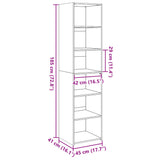 Highboard 45X41X185 Cm Engineered Wood