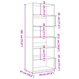 Highboard 70X41X185 Cm Engineered Wood