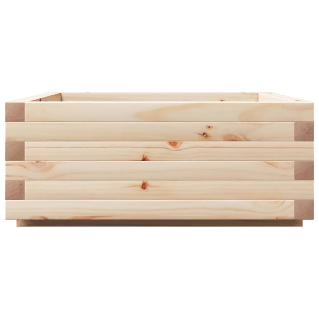 Garden Planter 60X60X26.5 Cm Solid Wood Pine