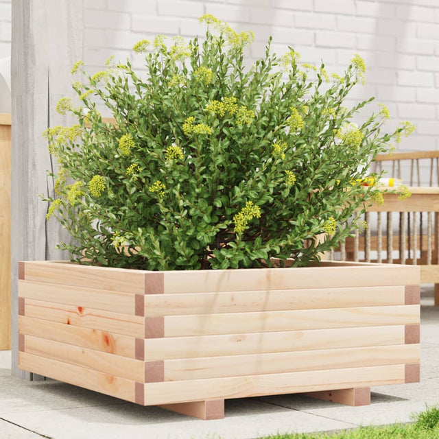 Garden Planter 60X60X26.5 Cm Solid Wood Pine