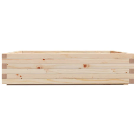 Garden Planter 100X100X26.5 Cm Solid Wood Pine