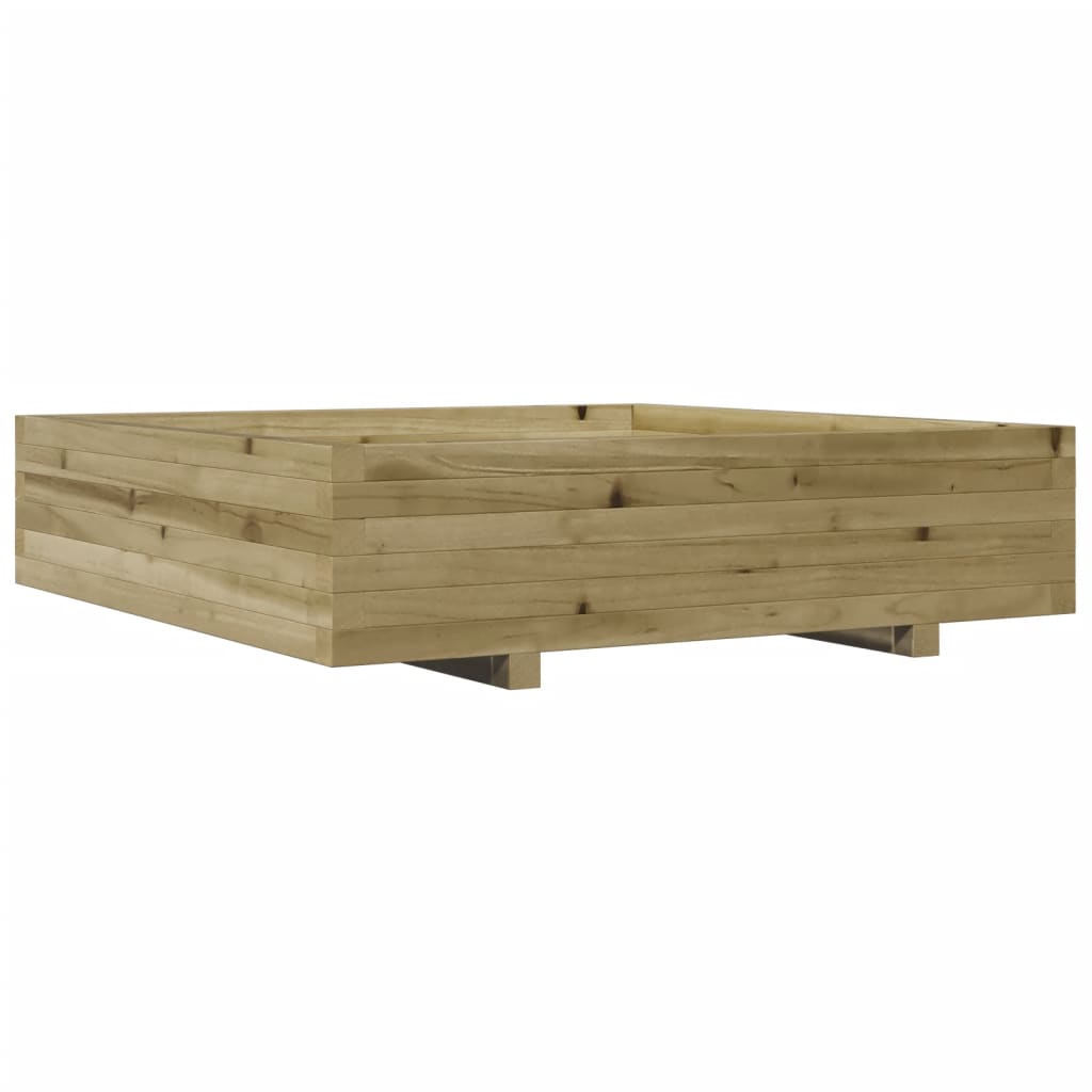 Garden Planter 100X100X26.5 Cm Impregnated Wood Pine