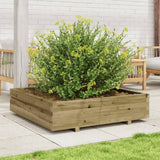 Garden Planter 100X100X26.5 Cm Impregnated Wood Pine