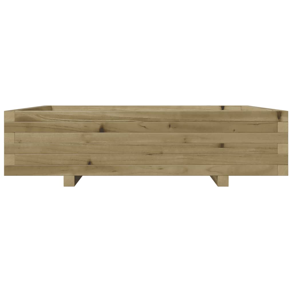 Garden Planter 100X100X26.5 Cm Impregnated Wood Pine