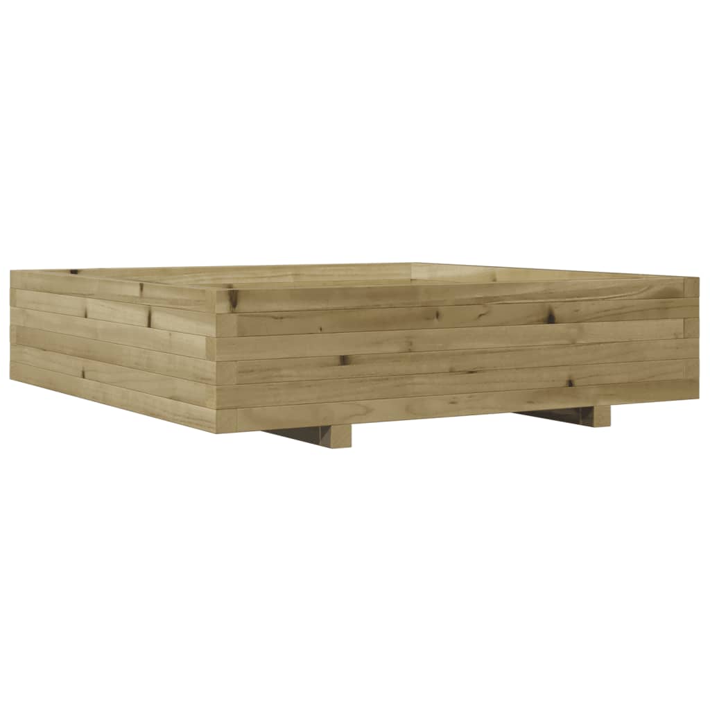 Garden Planter 100X100X26.5 Cm Impregnated Wood Pine