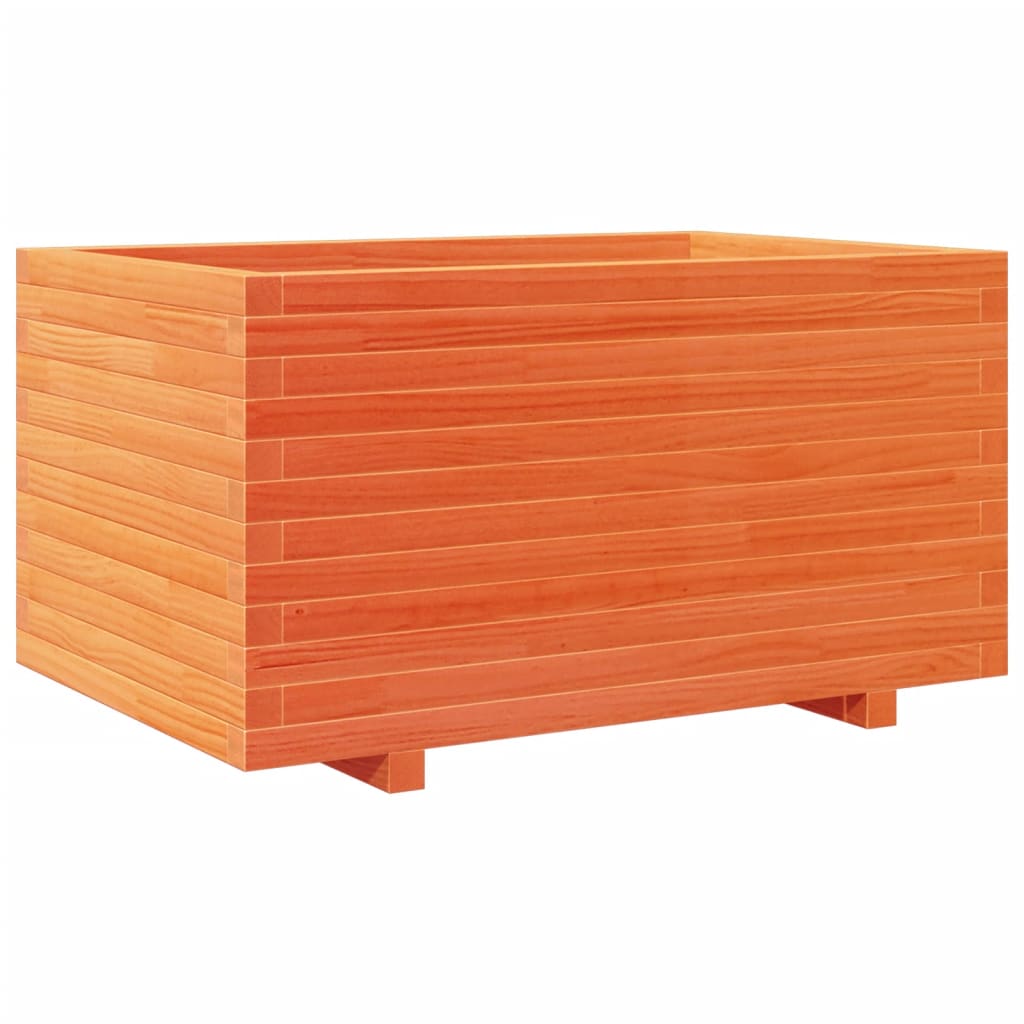 Garden Planter Wax Brown 90X60X49.5 Cm Solid Wood Pine