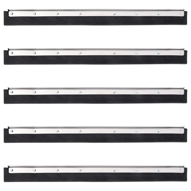 Floor Squeegee Heads 5 Pcs Steel And Rubber