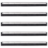 Floor Squeegee Heads 5 Pcs Steel And Rubber