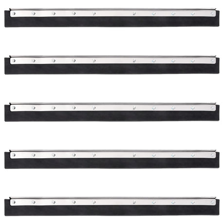 Floor Squeegee Heads 5 Pcs Steel And Rubber