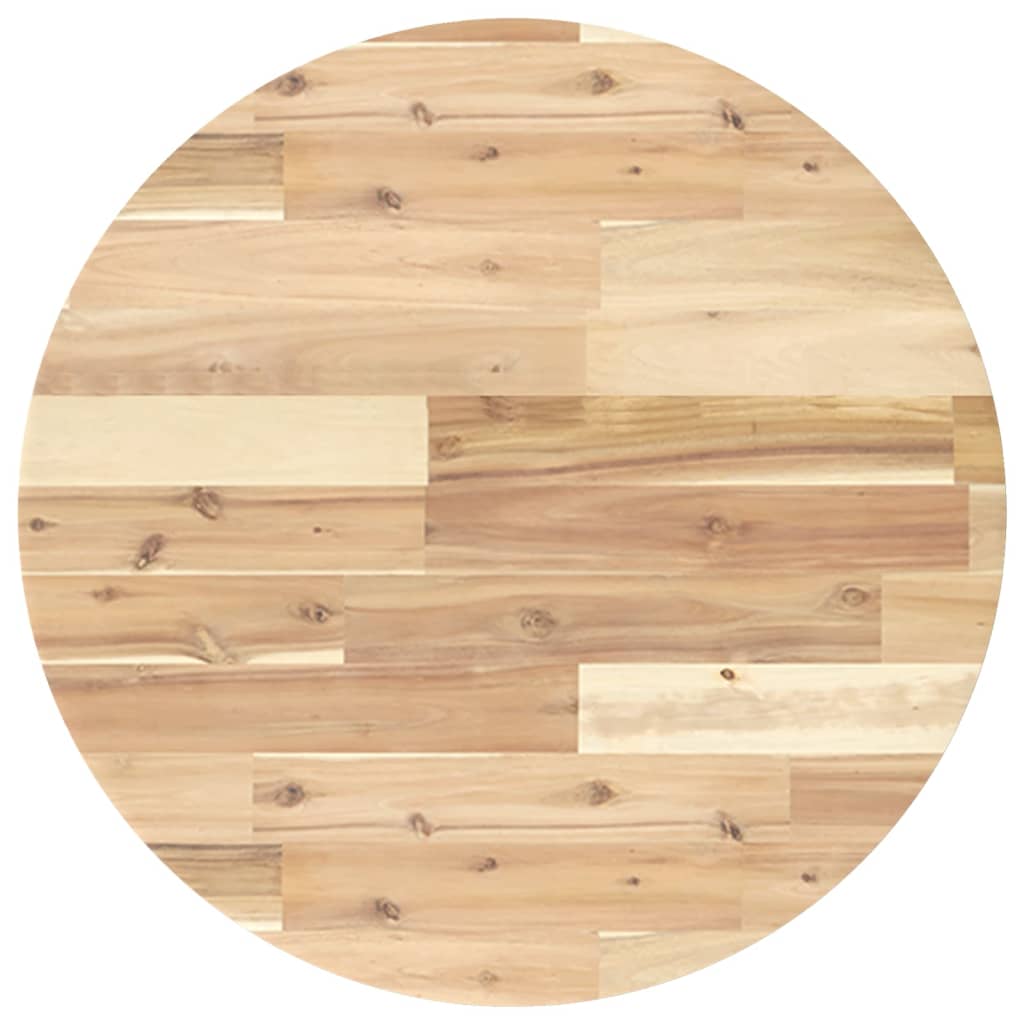 Table Top Round Ø60X2 Cm Solid Wood Acacia