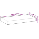 Table Top Rectangular Solid Wood Acacia