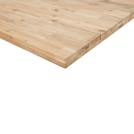 Table Top Rectangular Solid Wood Acacia