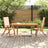 Folding Garden Chairs 4 Pcs Solid Wood Acacia And Textilene