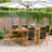 7 Piece Garden Dining Set Polypropylene And Solid Wood