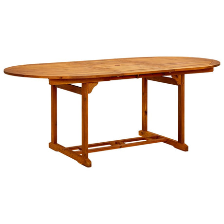 7 Piece Garden Dining Set White Fabric And Solid Wood